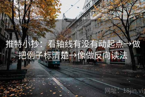 推特小抄：看轴线有没有动起点→做把例子标清楚→像做反向读法