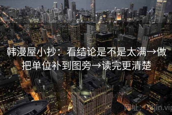 韩漫屋小抄：看结论是不是太满→做把单位补到图旁→读完更清楚