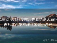 风车动漫想转发前：先看结论太满吗，再拆成两步推理（像做小流程）